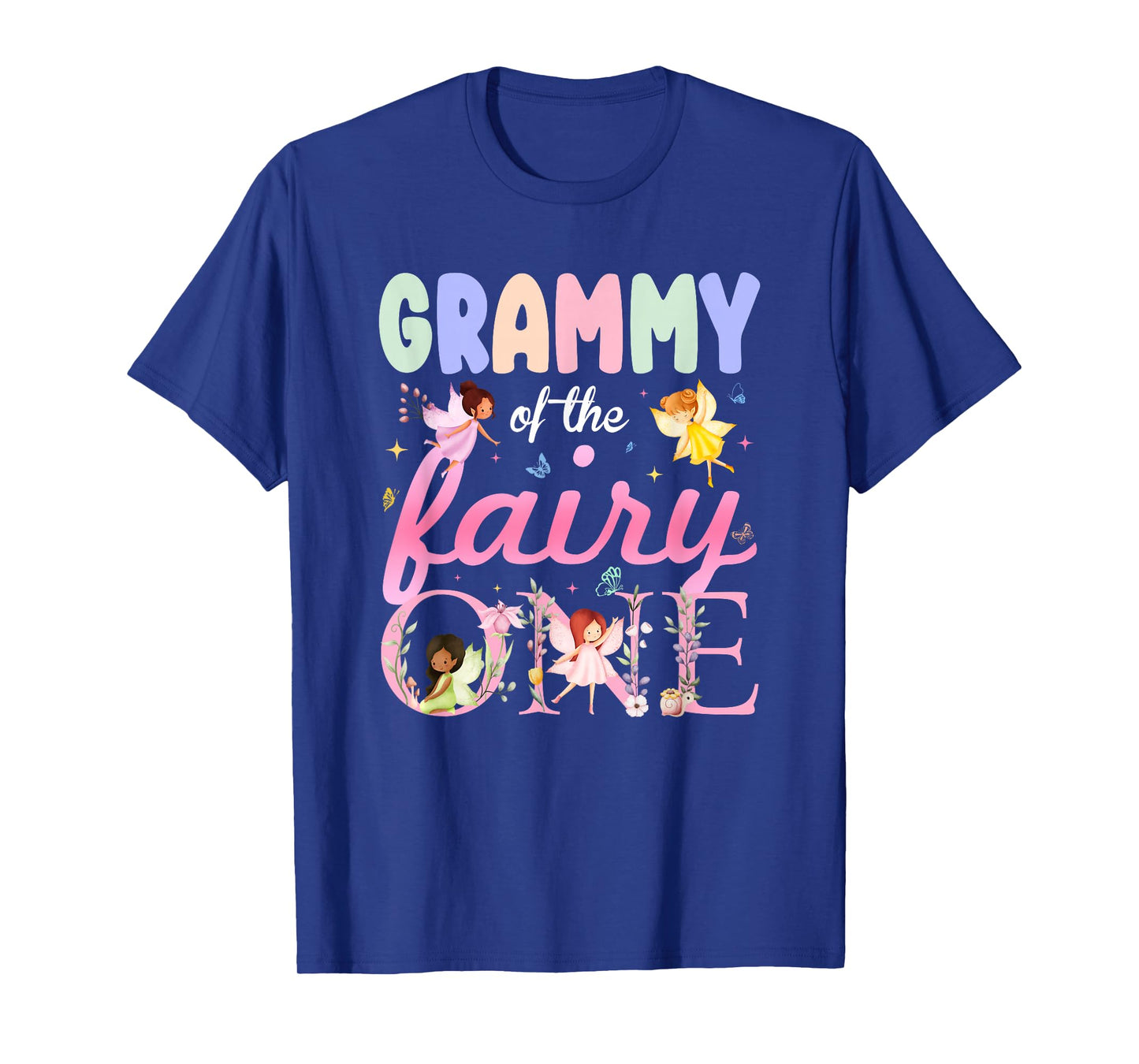 Grammy of The Fairy One 1St Birthday Girl Family Matching T-Shirt