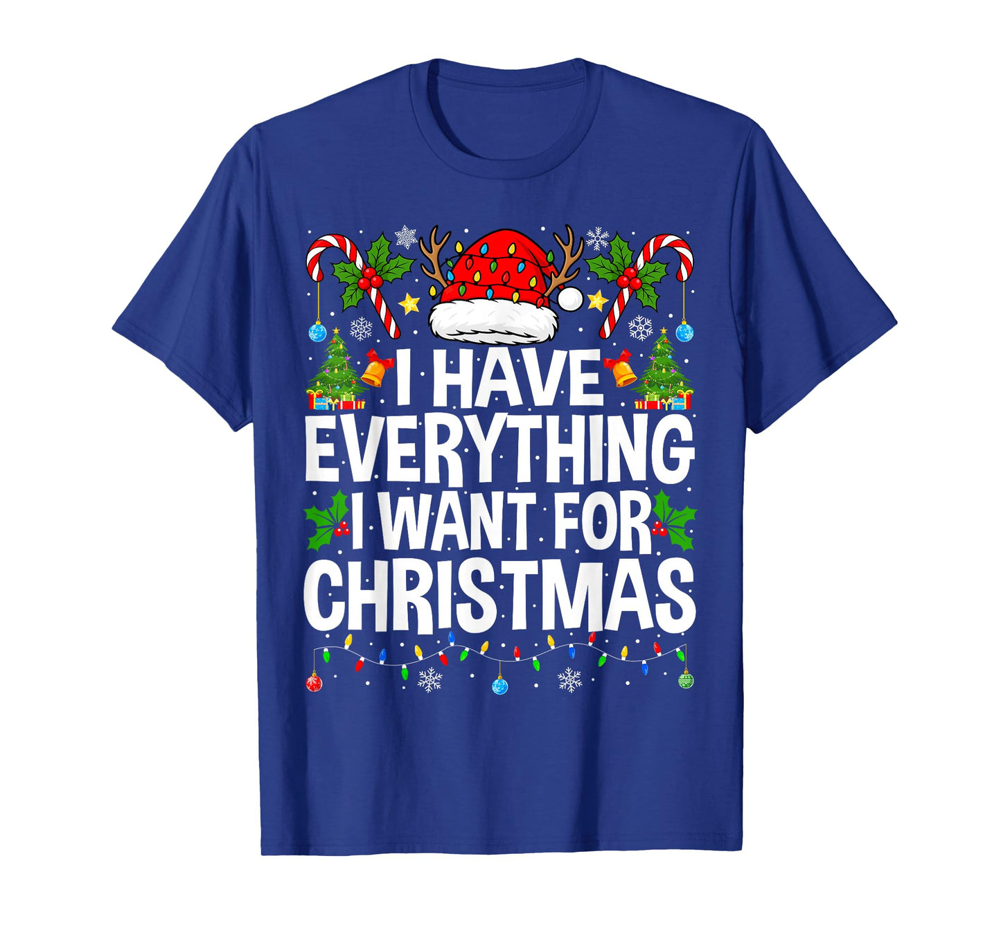 I Have Everything I Need Couples Pajamas Christmas Couple T-Shirt
