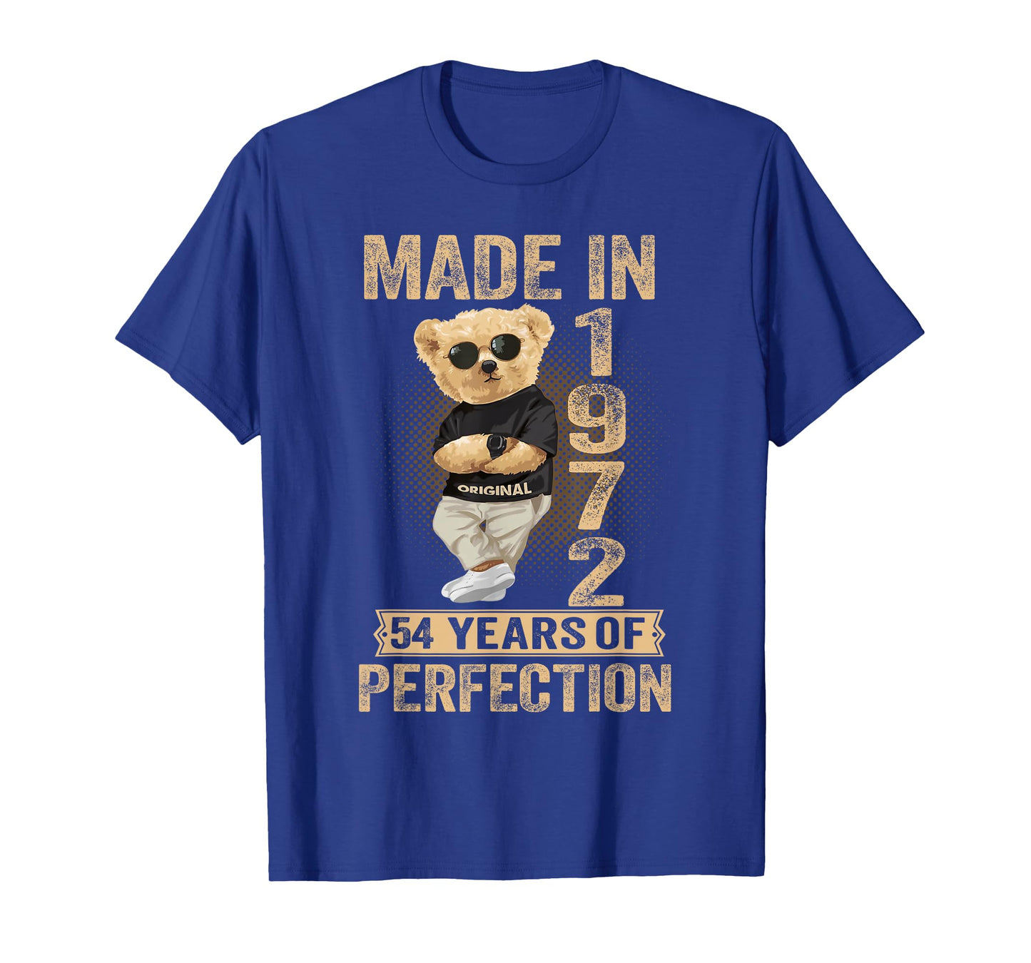 54 Year Old Made in 1972 Teddy Bear 54th Birthday Men Women T-Shirt