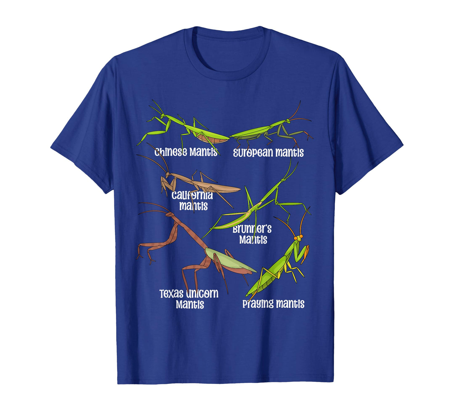 Praying Mantis Lover Kids Insects Species Praying Mantis T-Shirt