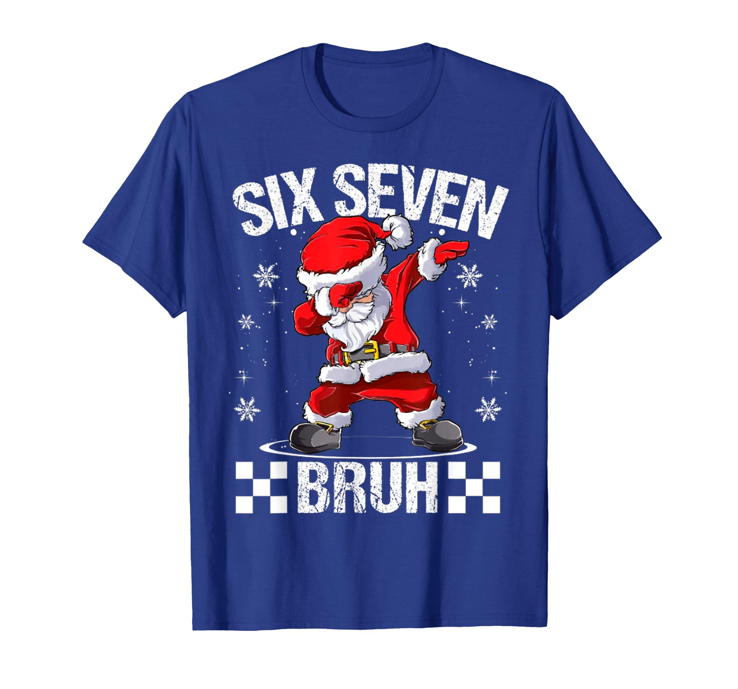 Six Seven Bruh 6-7 Meme Xmas Matching Pjs Christmas T-Shirt
