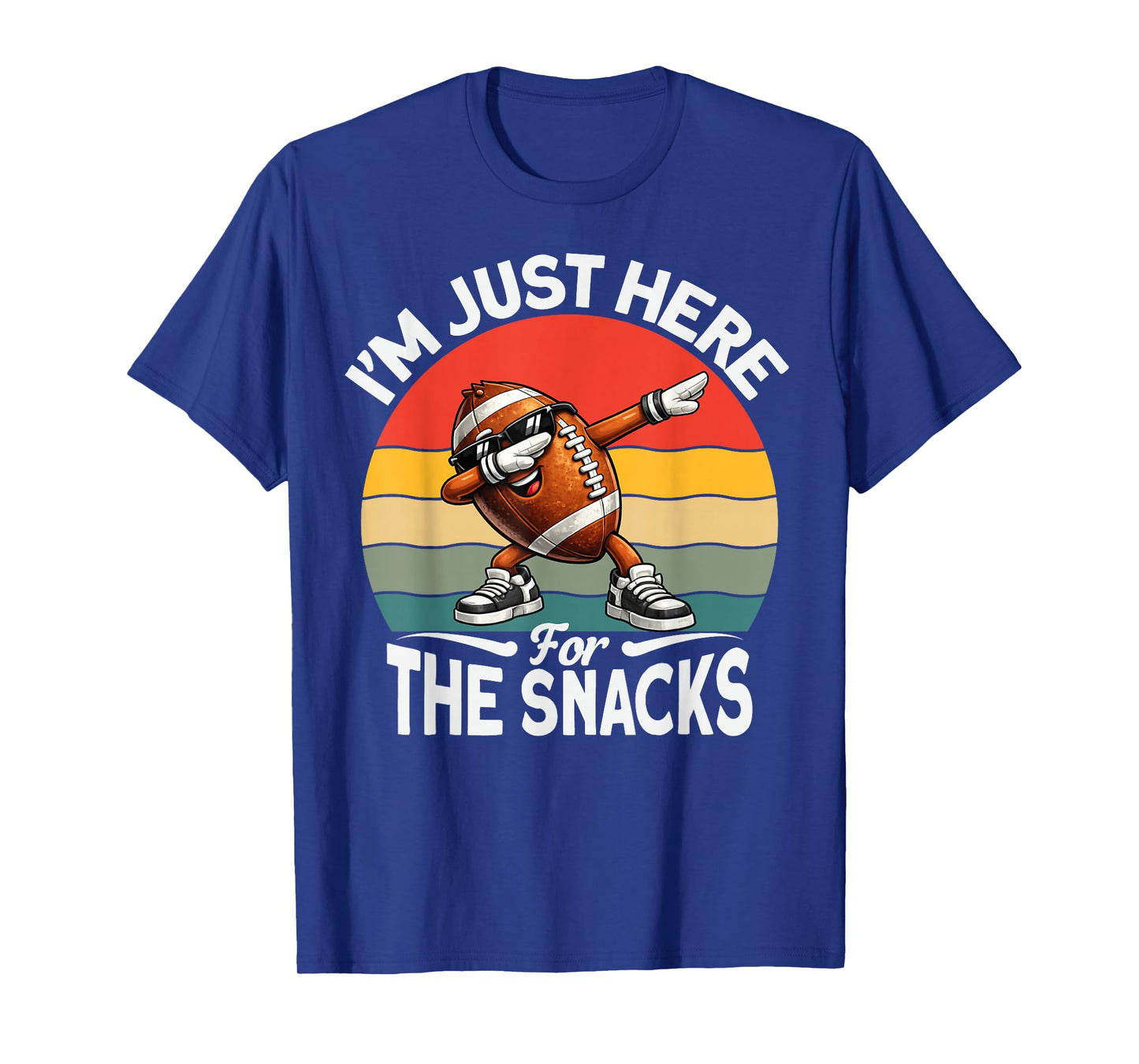 Funny I'm Just Here for The Snacks Football Kids Boys Girls T-Shirt