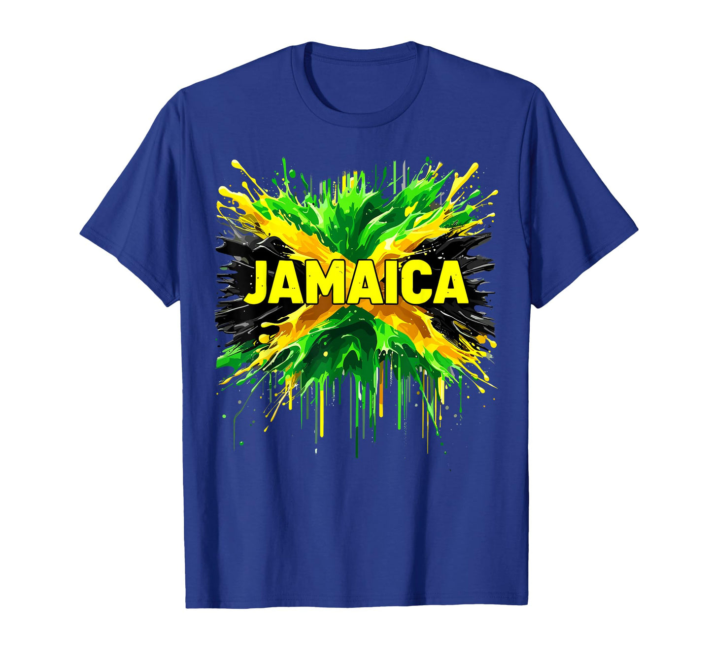 Jamaican Flag Splash Jamaica T-Shirt