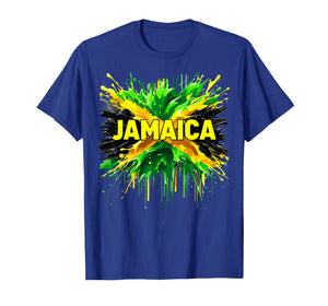 Jamaican Flag Splash Jamaica T-Shirt