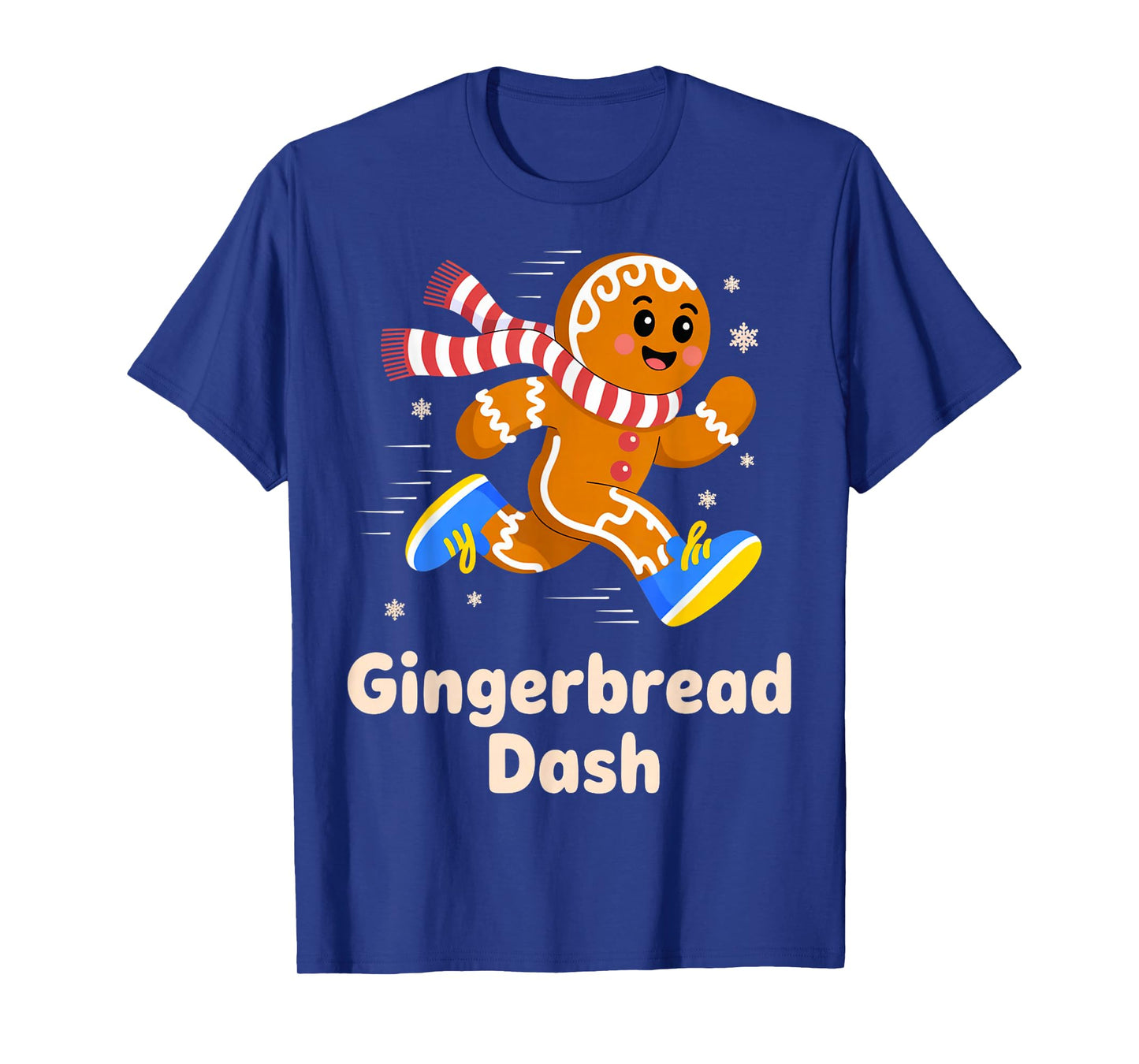 Christmas Gingerbread Dash Running Runner Xmas Marathon 5k T-Shirt