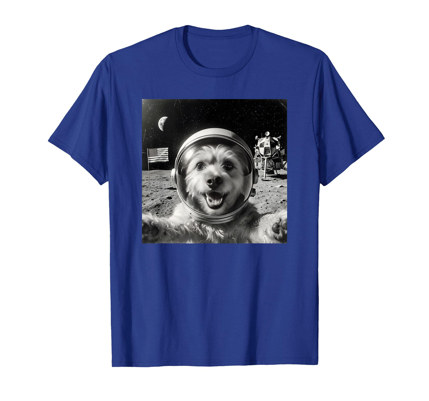 Funny Dog Moon Astronaut - Space Lover Gift T-Shirt