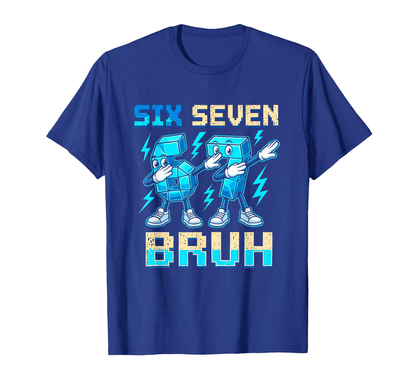 Six Seven Dabbing Cool Meme Bruh 67 Funny Dab Number T-Shirt