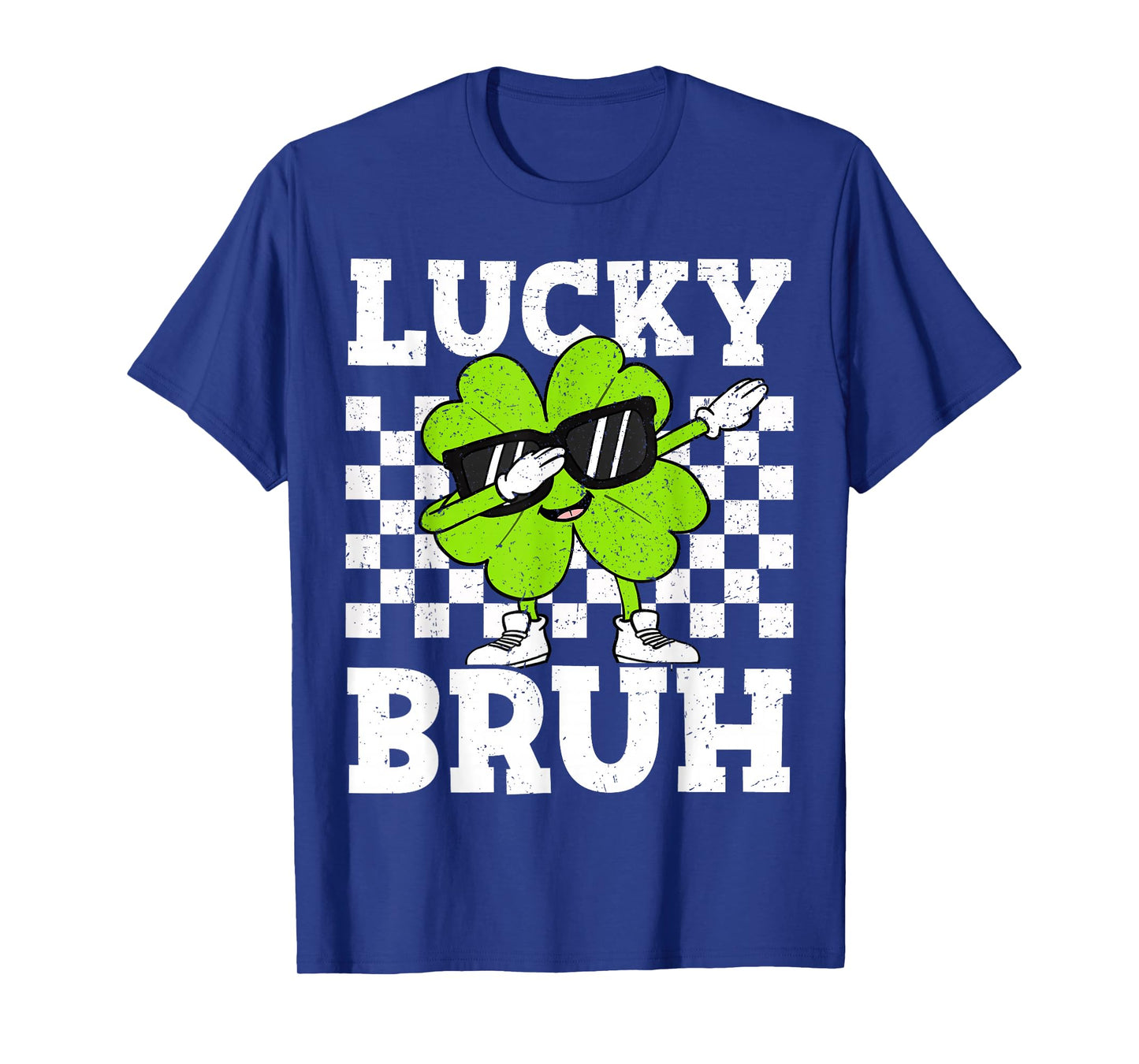 Boys St Patricks Day Kids Lucky Bruh Dabbing Shamrock Clover T-Shirt
