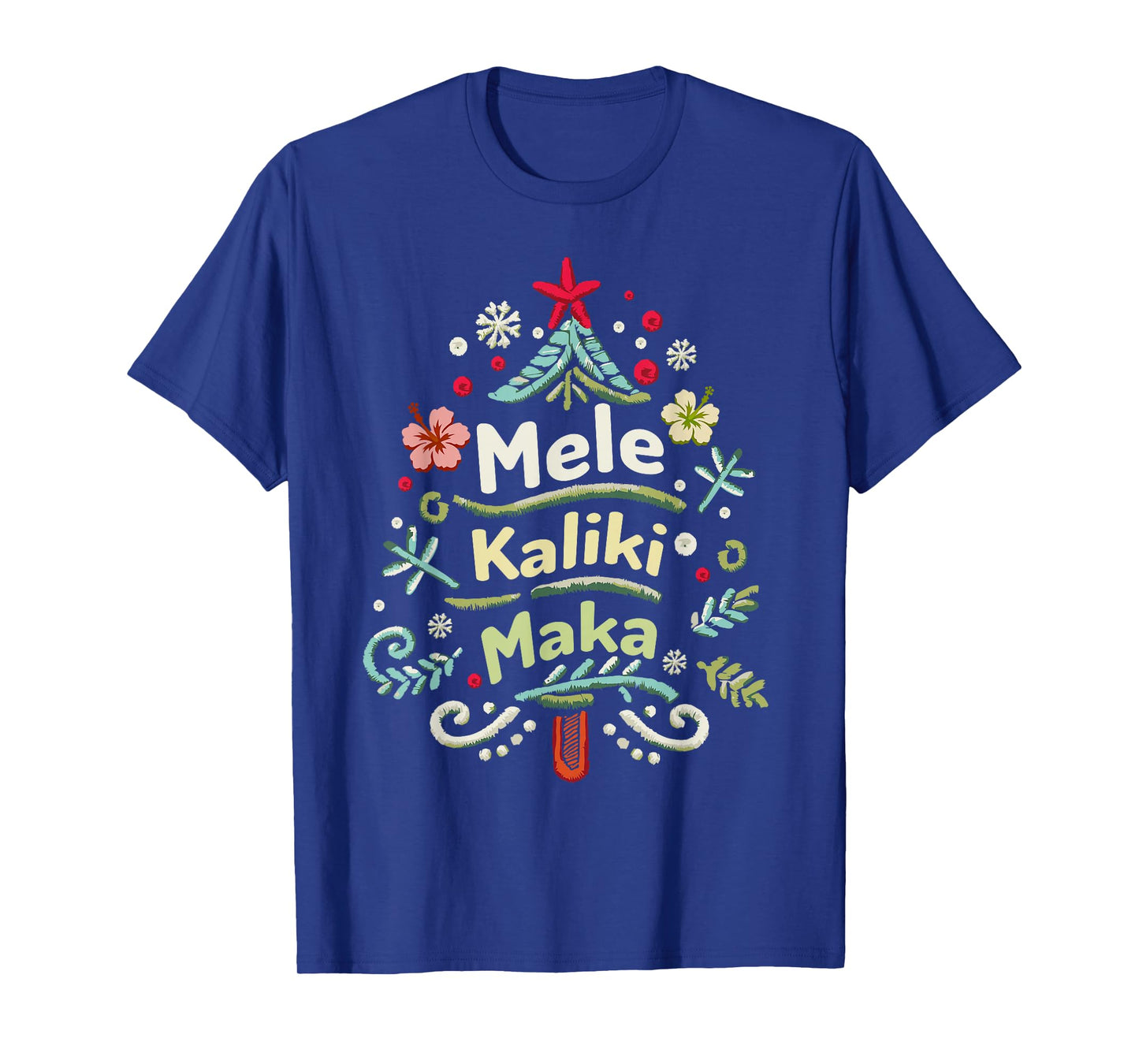 Mele Kalikimaka Hawaii Hawaiian Christmas Men Women Kids T-Shirt