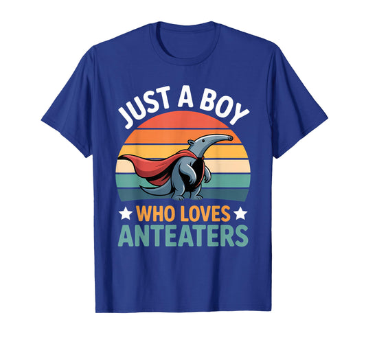 Boys Anteater Just a Boy who Loves Anteaters T-Shirt