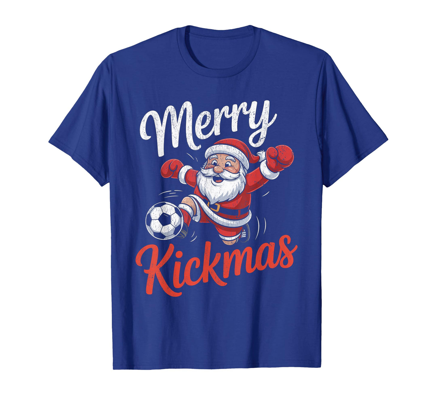 Merry Kickmas Funny Christmas Soccer Xmas T-Shirt