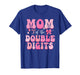 Mom of The Double Digits Cute Pink Bow 10th Birthday Girl T-Shirt