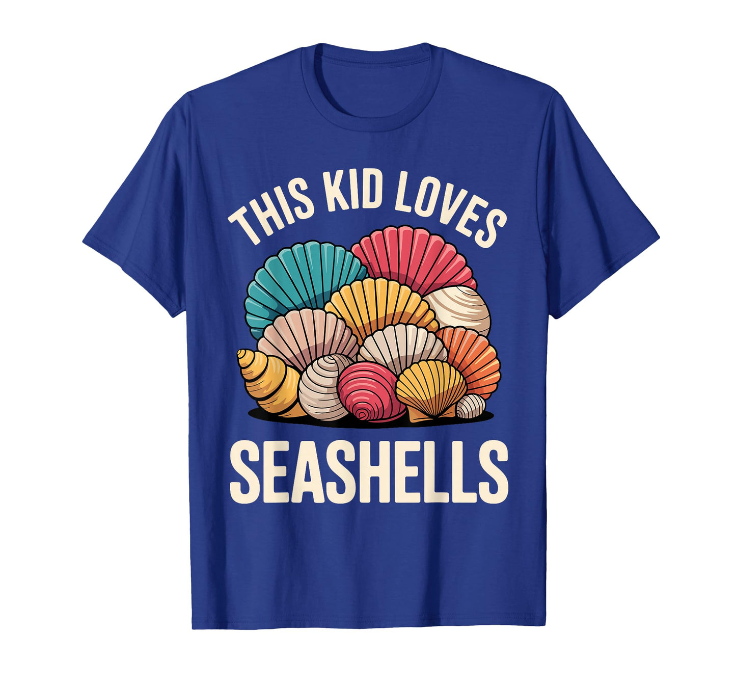 Seashell Art for Kids Boys Girl Sea Shell Collector Shelling T-Shirt