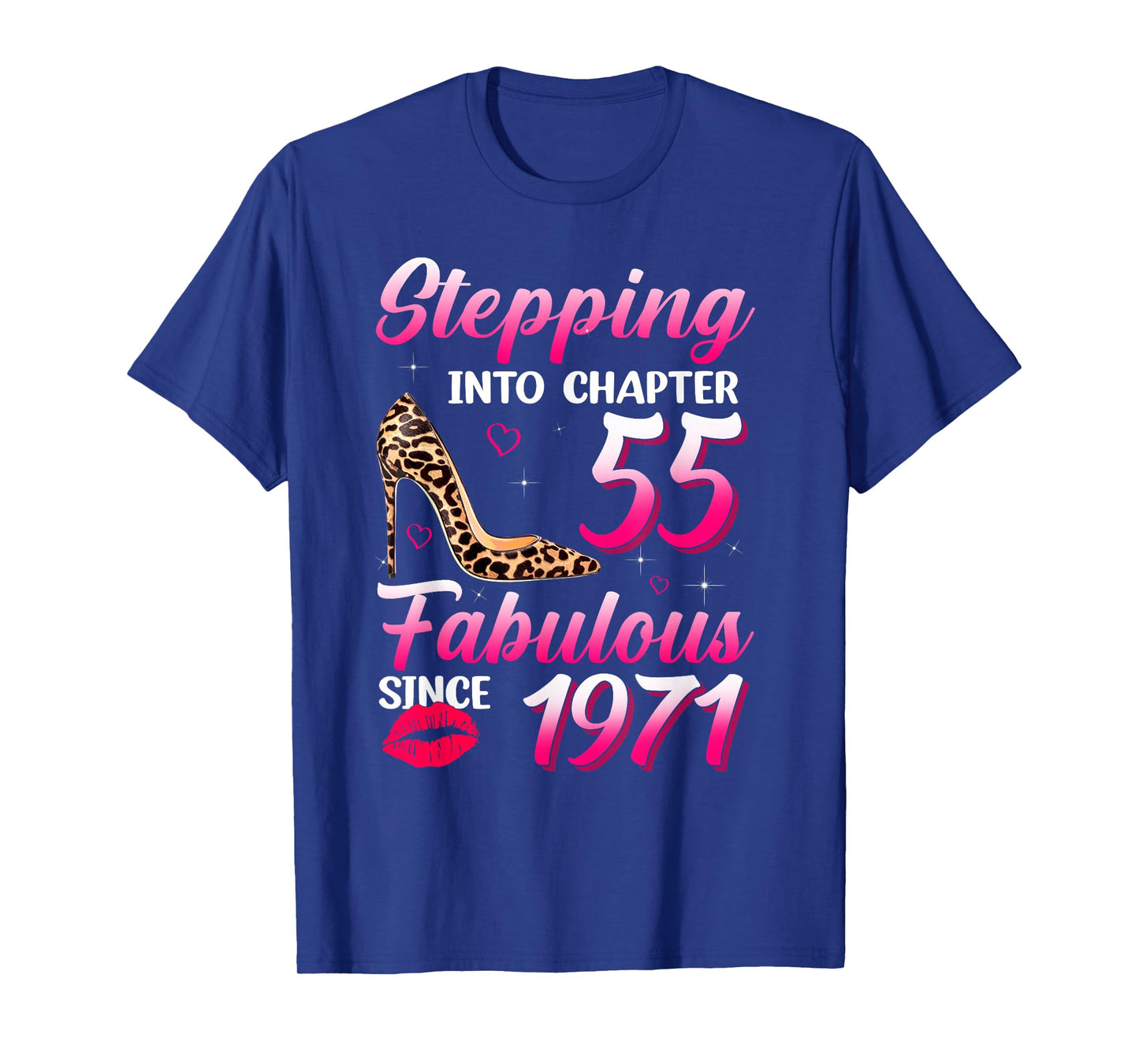 Stepping Into Chapter 55 Fabulous Since 1971 55th Birthday T-Shirt