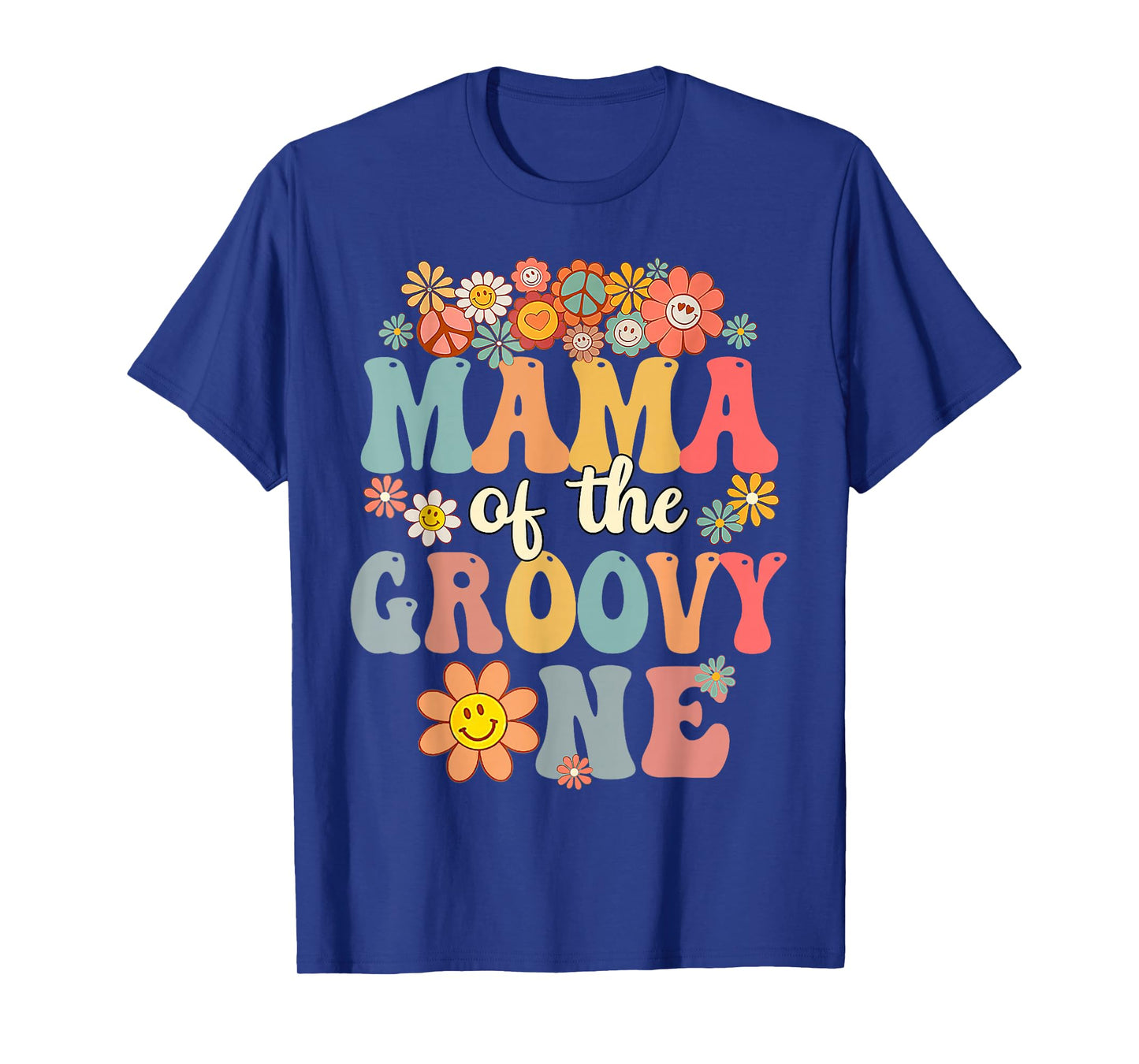Retro Mama of Groovy One Matching Family 1st Birthday T-Shirt