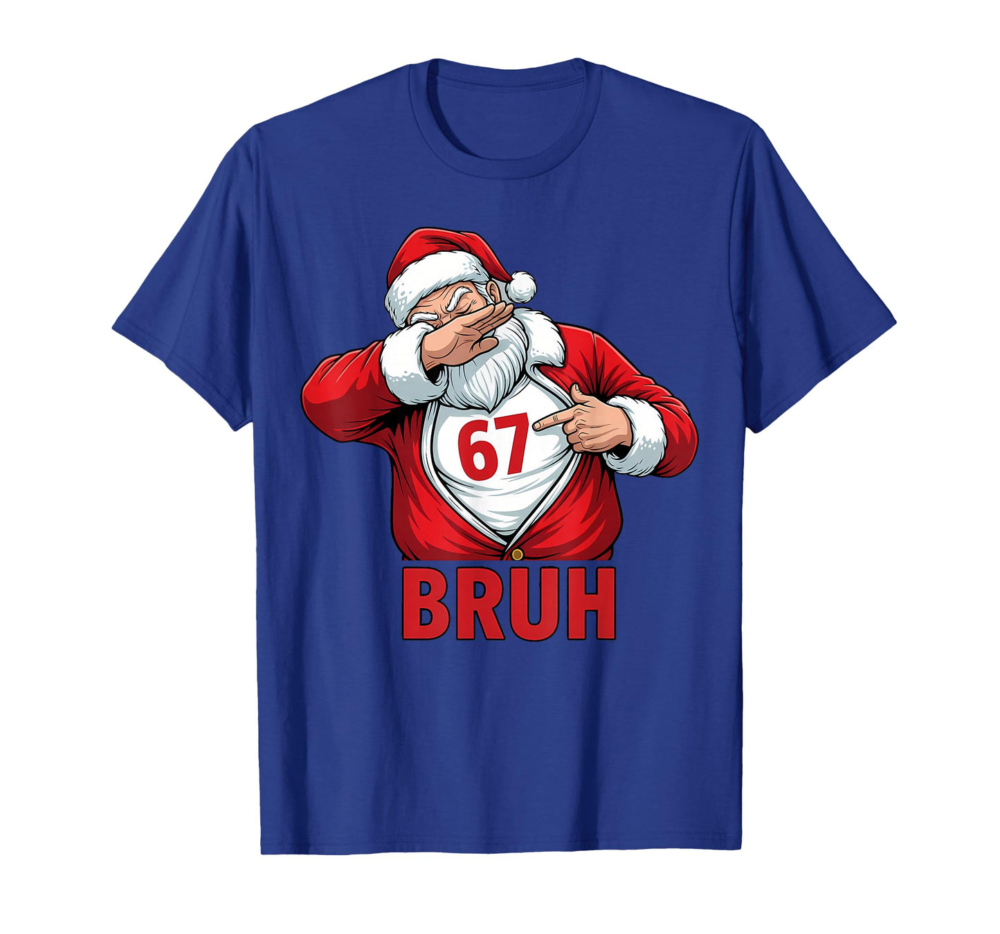 Christmas Santa Dab Dance 67 Bruh Meme Funny Girls Boys Kids T-Shirt