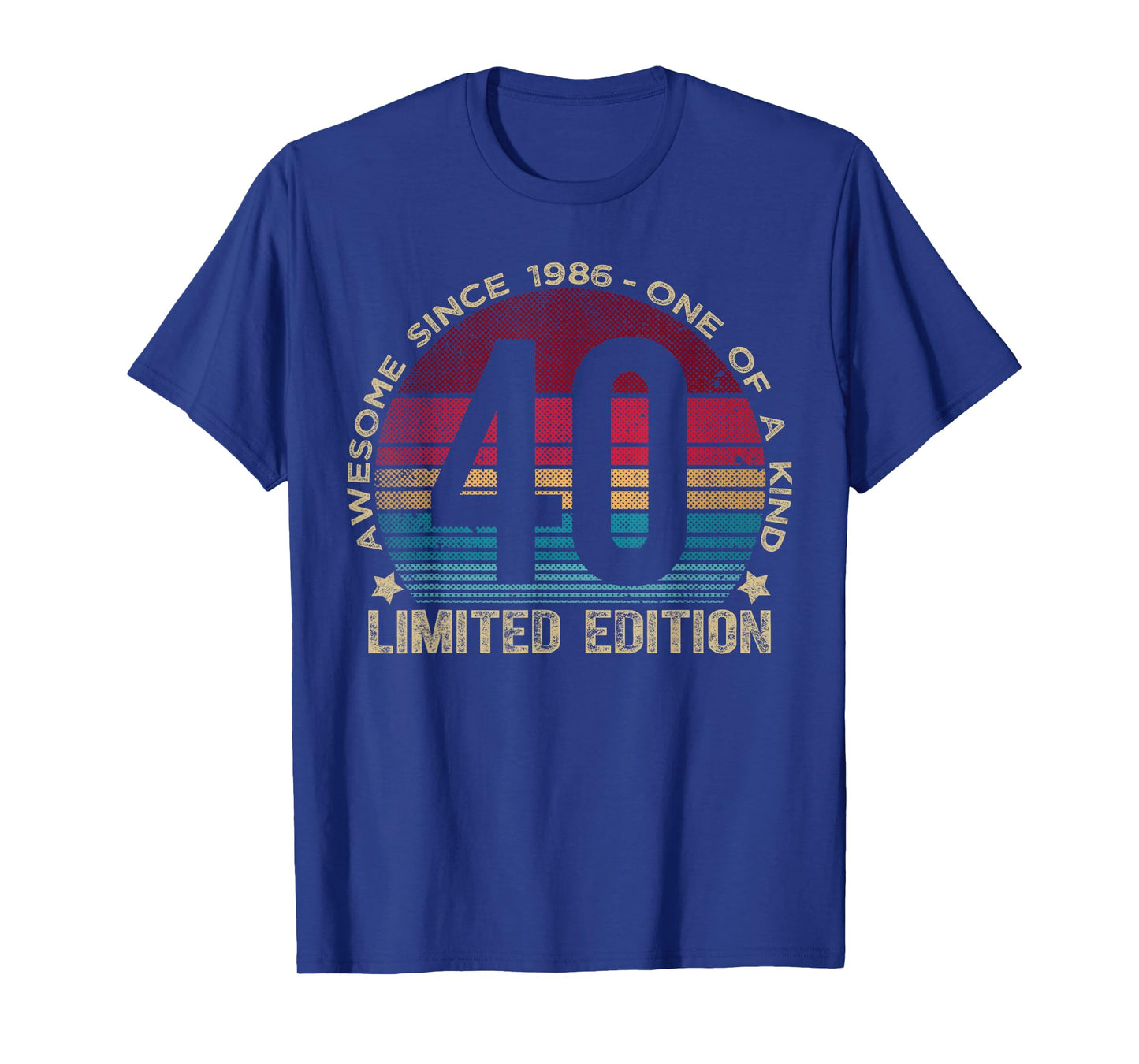 40 Year Old Gifts Vintage 1986 Limited Edition 40th Birthday T-Shirt