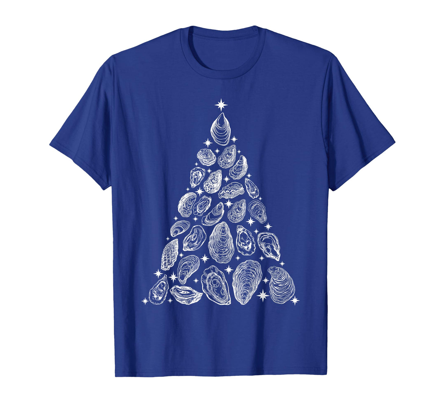Oyster Christmas Tree Seafood Shellfish Holiday Beach Xmas T-Shirt