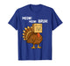 Funny Turkey Meow Thanksgiving Fake Cat Meow Bruh Meme T-Shirt