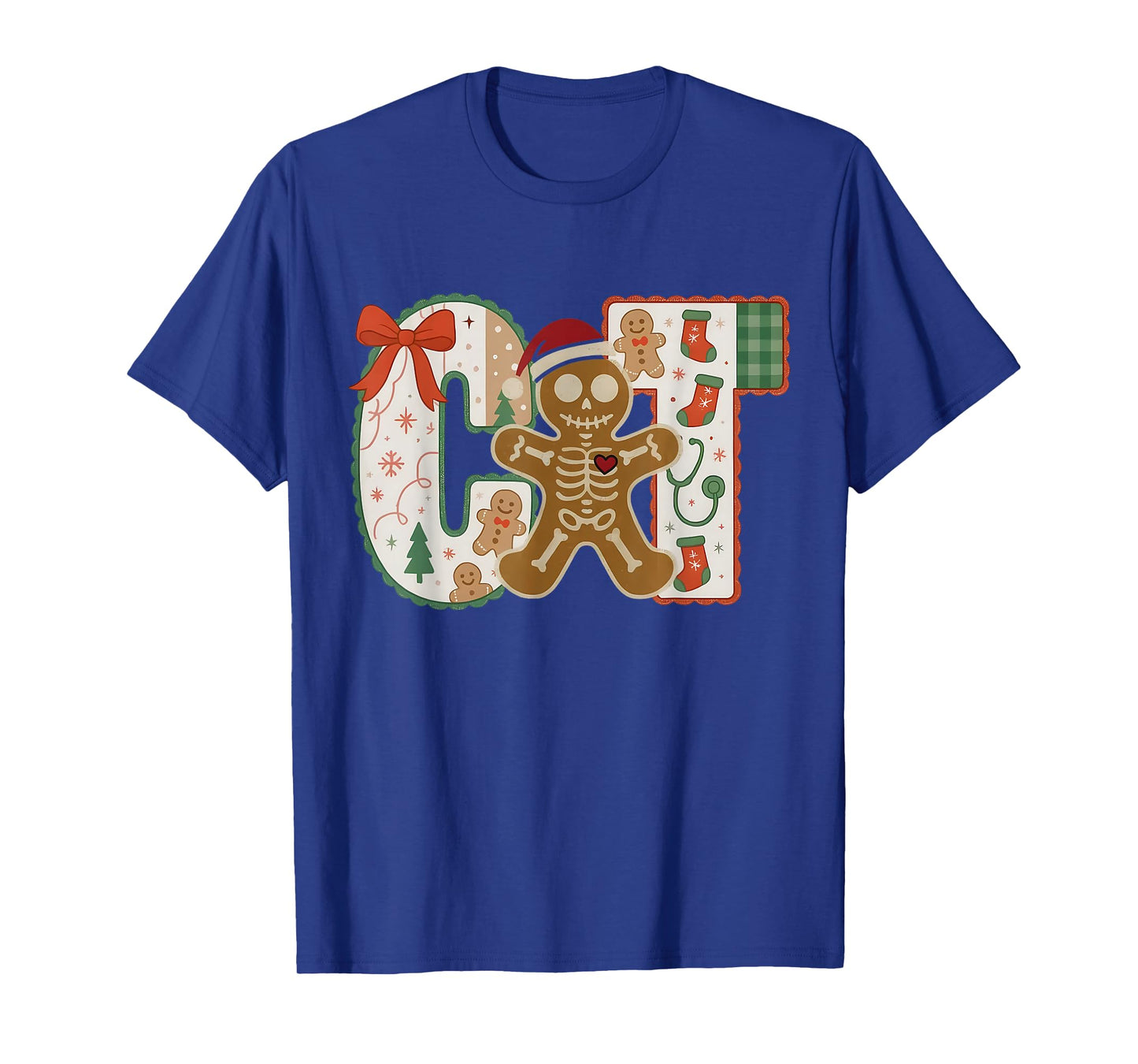 Gingerbread CT Technologist CAT Scan Tech Radiology Xmas T-Shirt