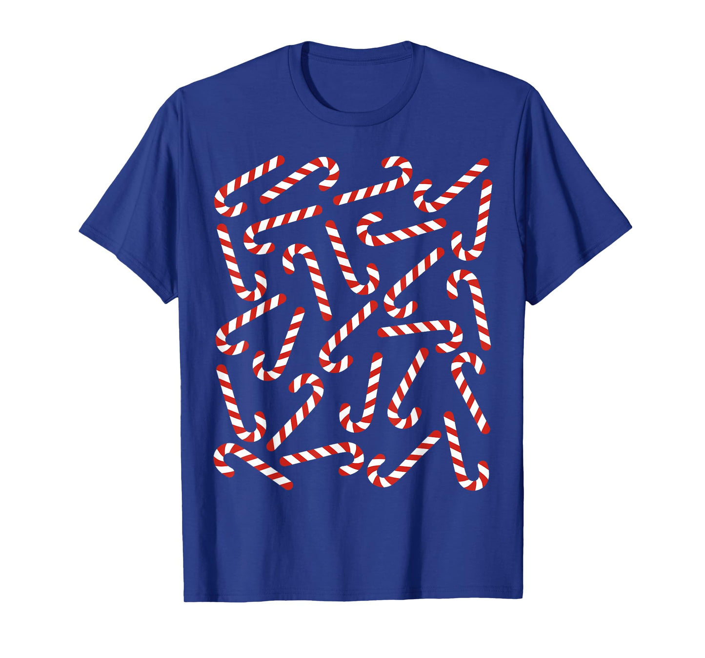 Christmas Candy Cane Costume Men Women Kids Xmas Candy T-Shirt