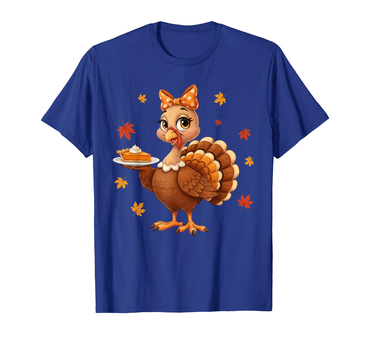 Turkey Coquette Bow Pie Turkey Day Girls Fall Thanksgiving T-Shirt