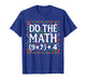 Do The Math Equation Teacher Christmas 67 Six Seven 6 7 6-7 T-Shirt