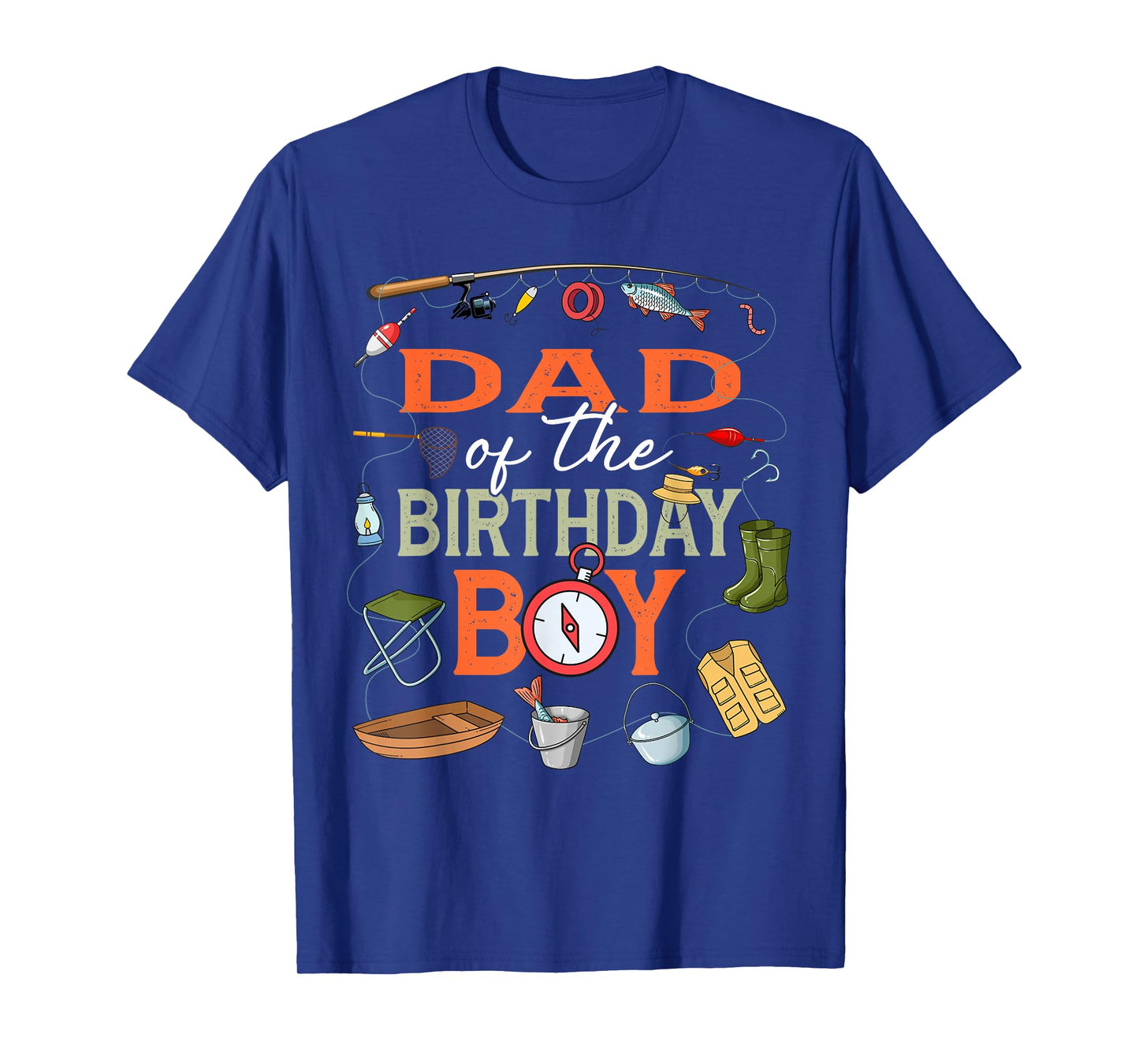 Dad of The Birthday Boy Fishing First Birthday Party T-Shirt