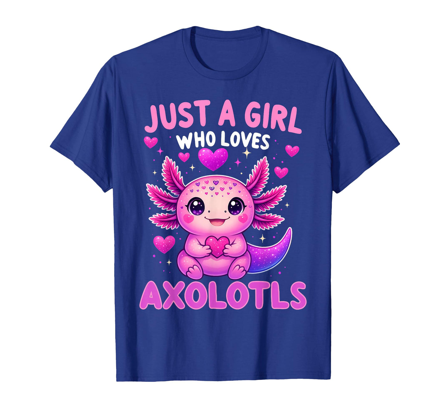 Axolotl Kawaii Just A Girl Who Loves Axolotls Girls Kids T-Shirt