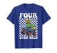 Kids Four Ever Wild Dinosaur Monster Truck 4th Birthday Boy T-Shirt