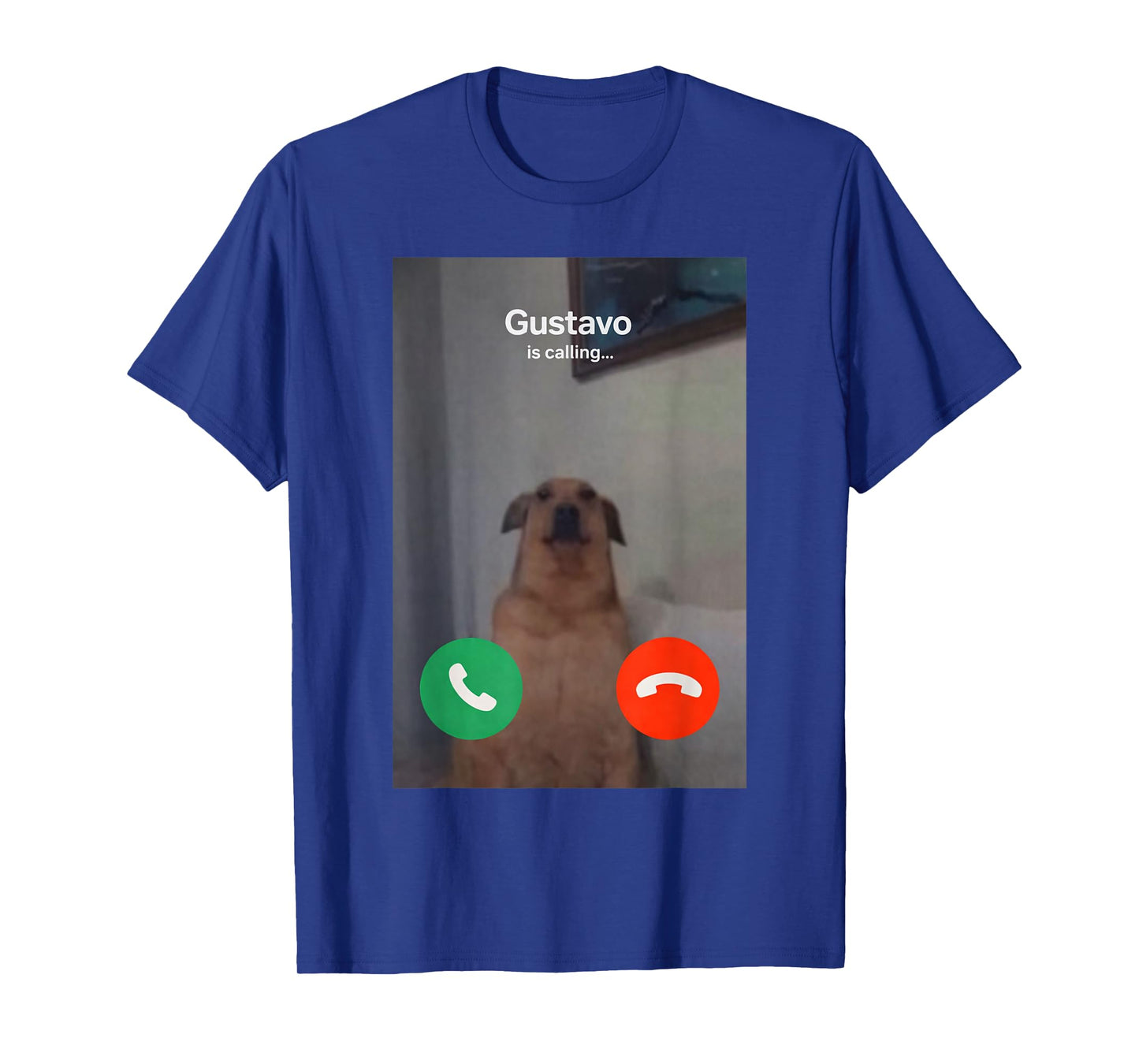 Gustavo The Dog is Calling Incoming Call Brainrot Memes GenZ T-Shirt