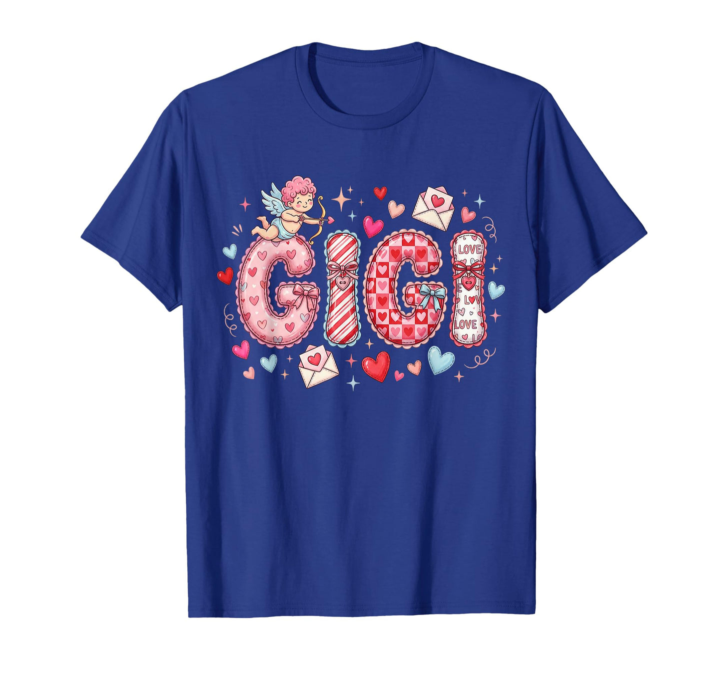 Mama Gifts Mother Love Granny Hearts Gigi Valentine Grandma T-Shirt
