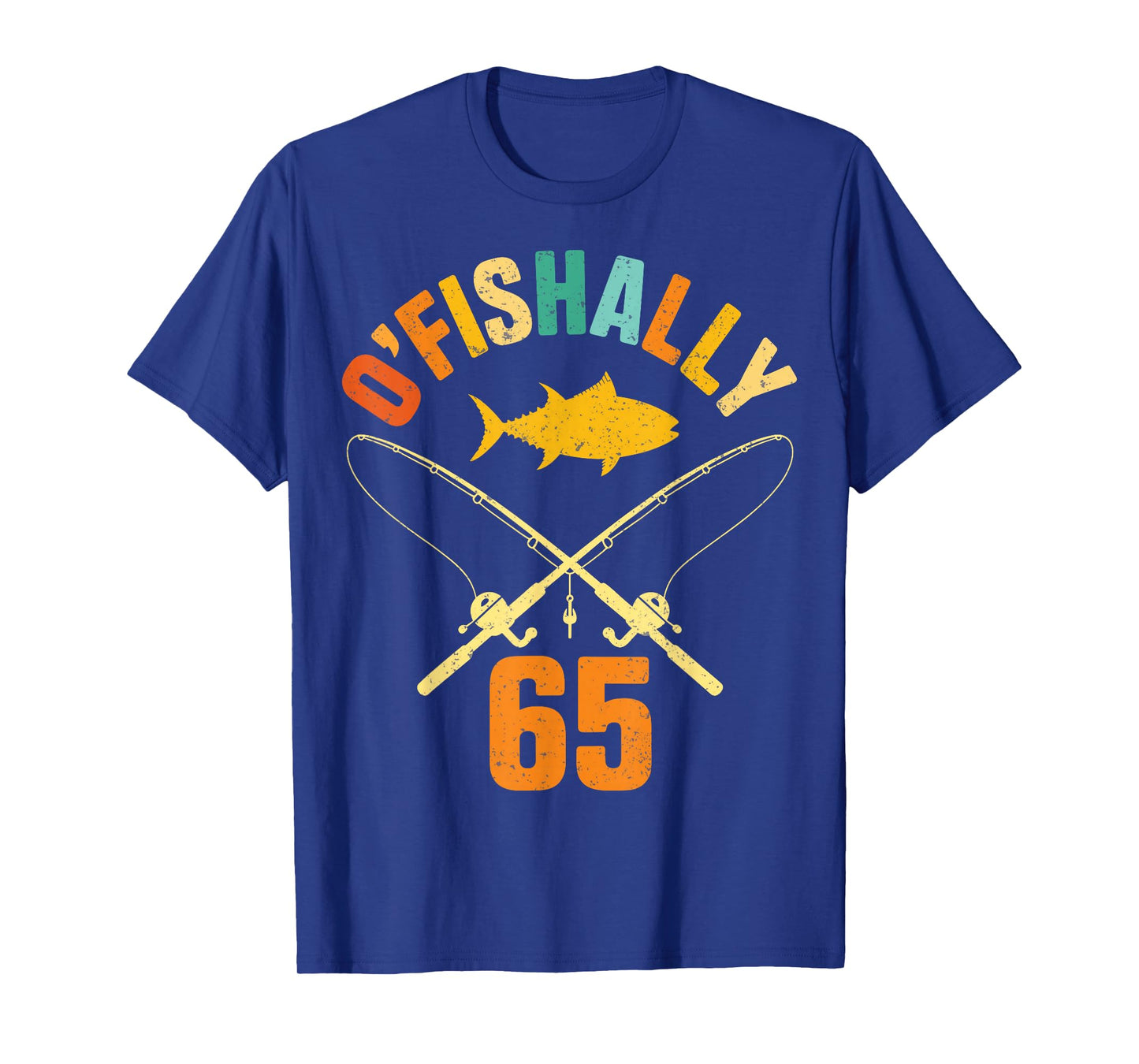 O-Fishally 65 Fisherman Fishing 65th Birthday Party T-Shirt