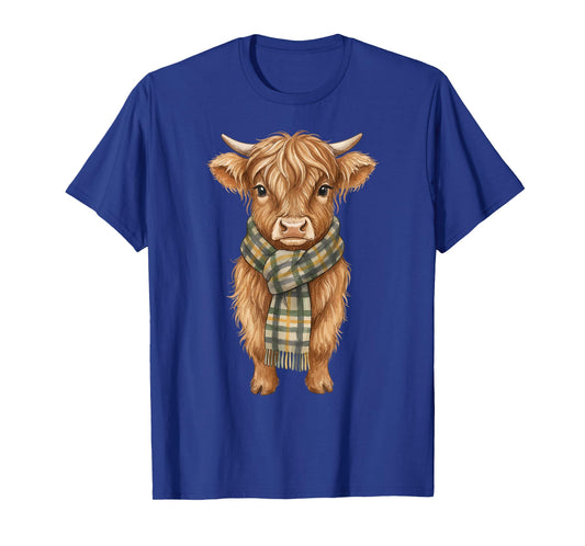 Cozy Fall Autumn Highland Cow T-Shirt