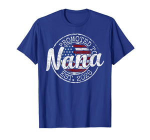 Promoted to Nana Est 2026 Stamp First Time Grandma to Be T-Shirt