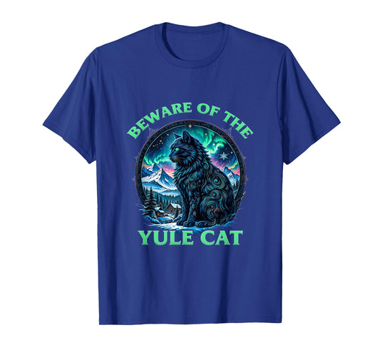 Yule Cat Icelandic Christmas Vintage Beware Jolakotturinn T-Shirt