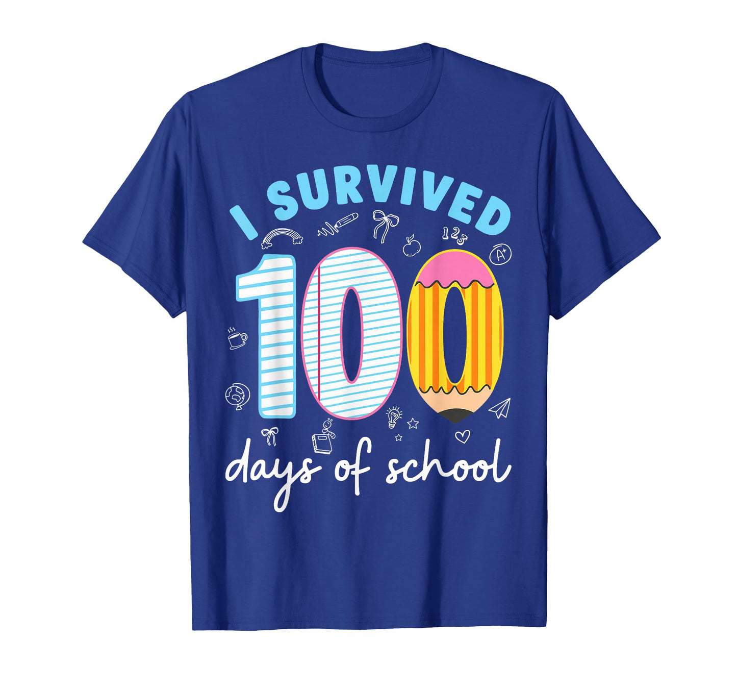 I Survived 100 Days of School Funny Meme Teacher Student T-Shirt
