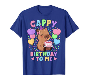 Capybara Birthday Shirt | Kawaii Girl Cappy Birthday to Me T-Shirt