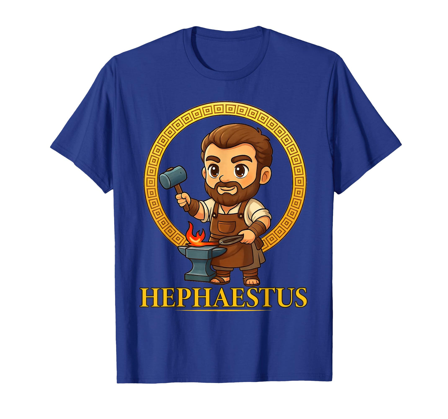Cute Greek Mythology God Hephaestus Ancient Greece Chibi T-Shirt