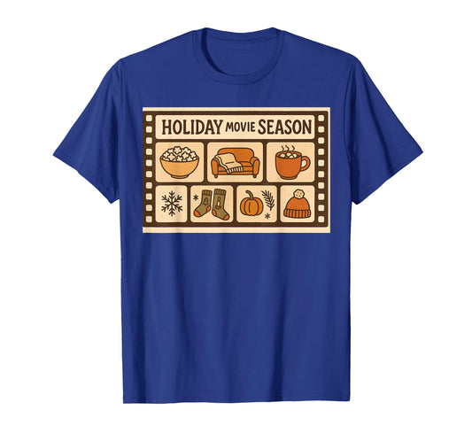 Holiday Movie Season Retro Cozy Christmas Aesthetic T-Shirt