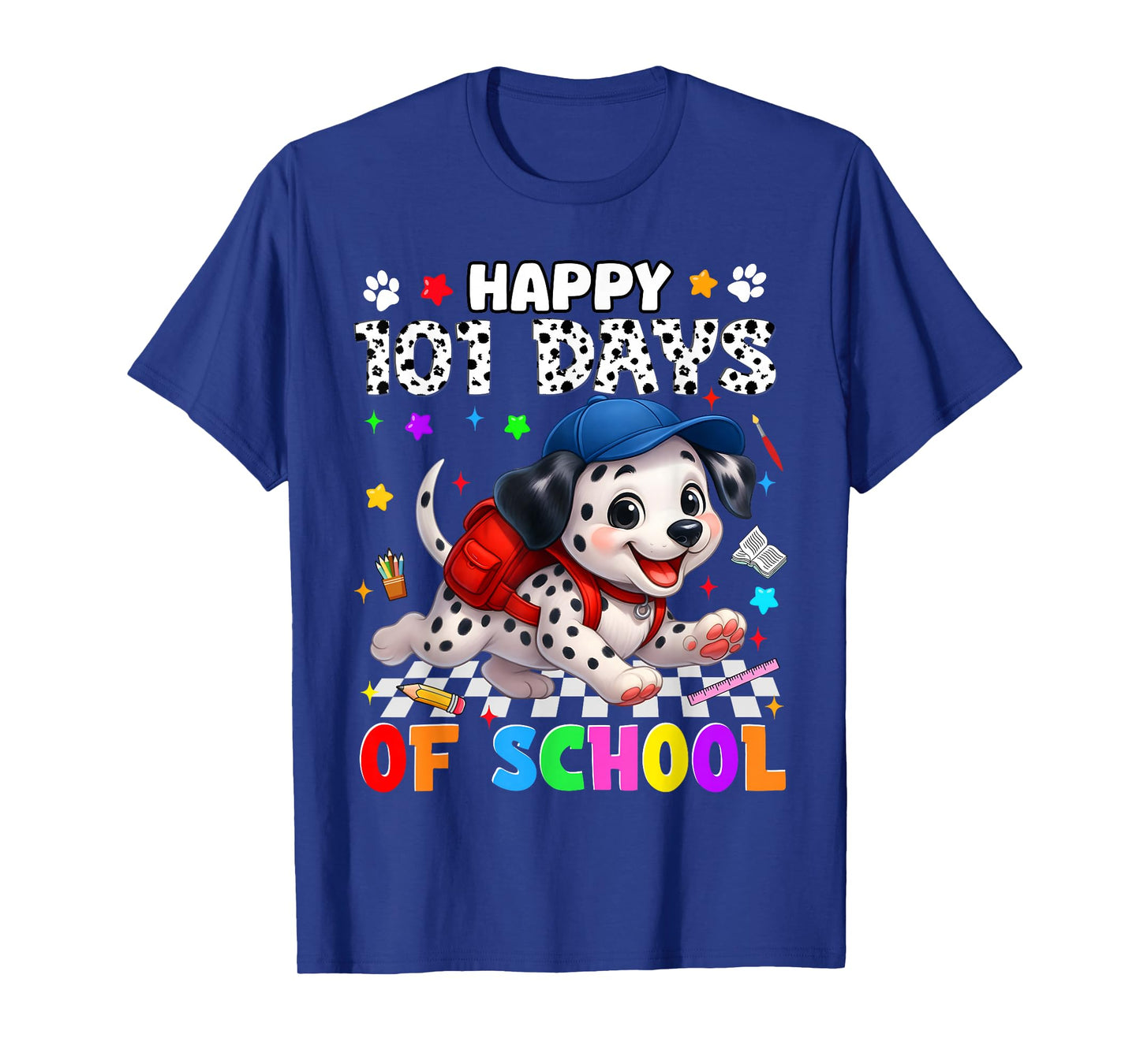 Happy 101 Days of School Dog 100th Day Teacher Boy T-Shirt