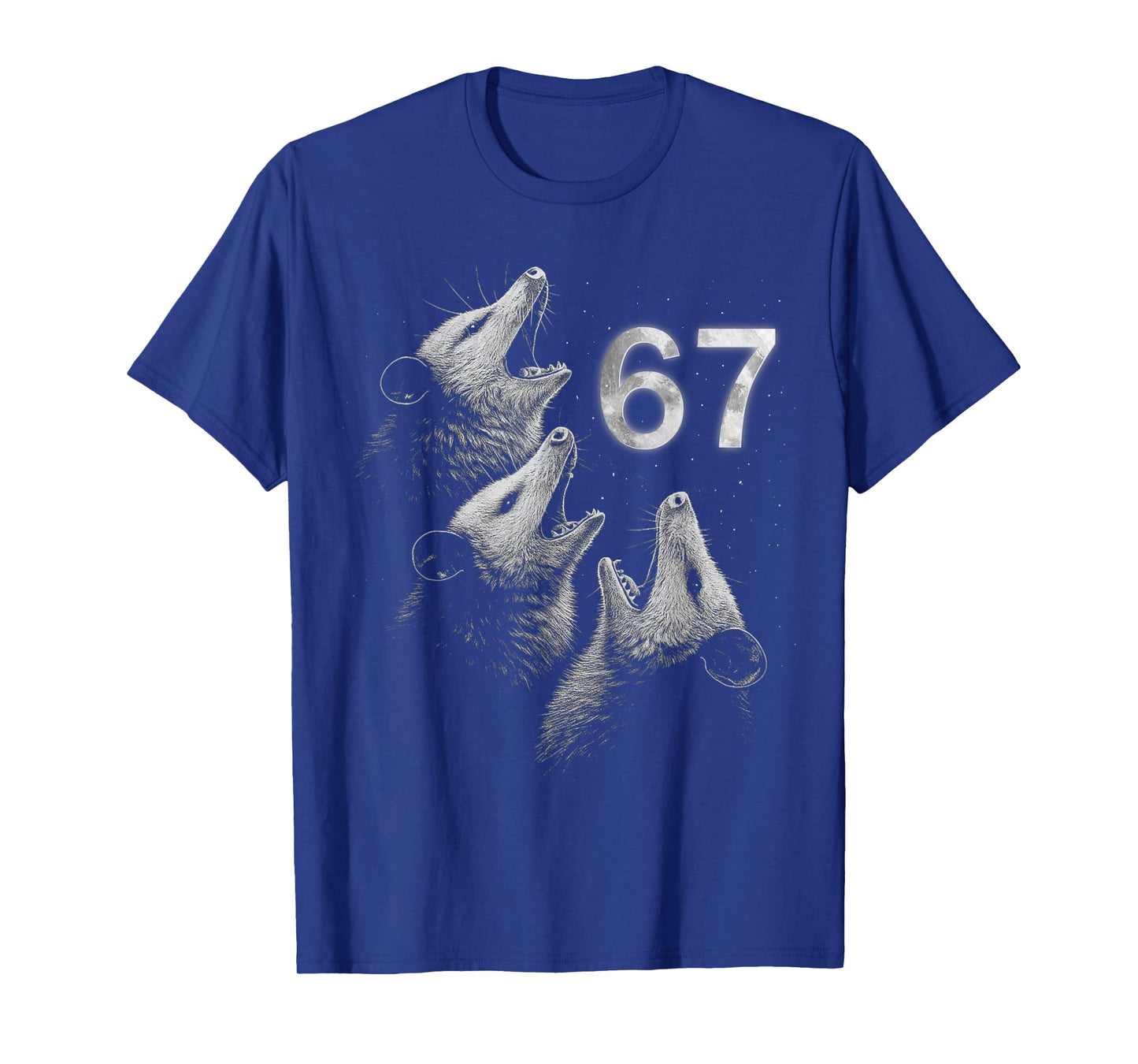 67 Meme Opossum Howling at The Moon 67 Six Seven Meme T-Shirt