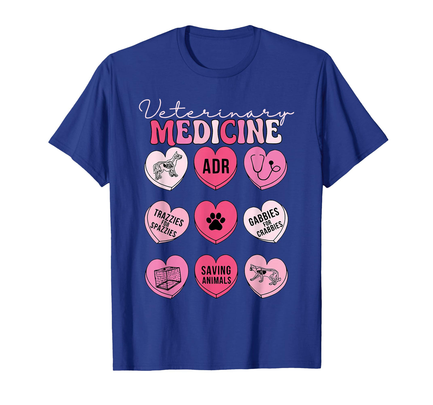 Veterinary Medicine Candy Heart Valentine Vet Tech Student T-Shirt