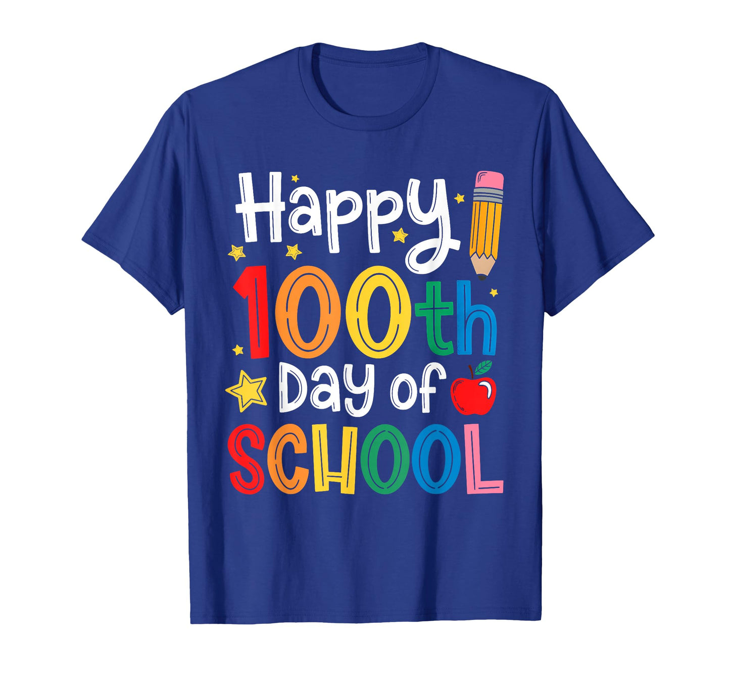 Happy 100 Days of School 100 Days Smarter for Kids Teacher T-Shirt