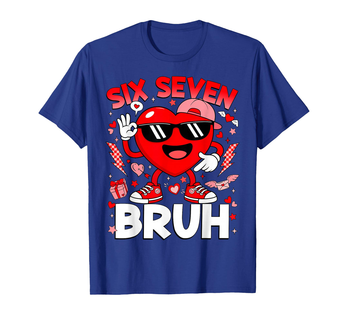 Funny Bruh 67 Valentine Six Seven Meme Gen Alpha Boys Kids T-Shirt