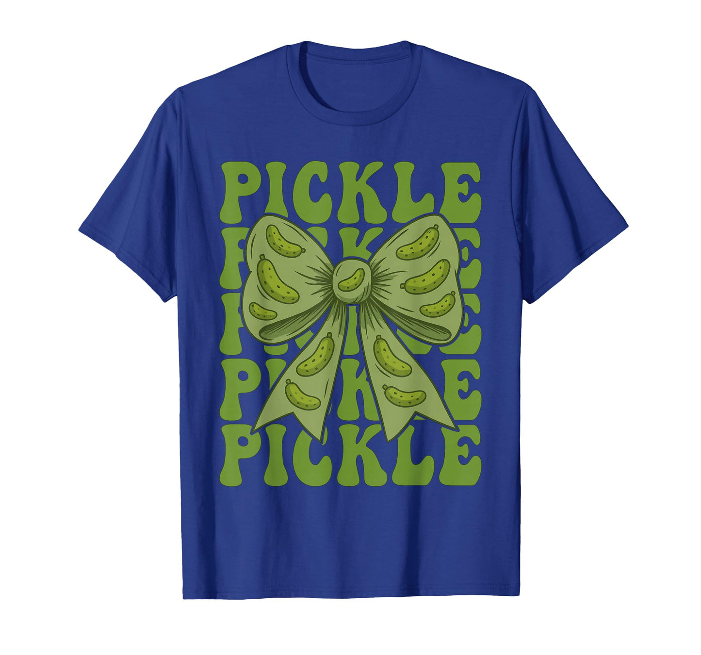 Funny Pickle Coquette Bow Retro Pickle Lover Women Girls Kid T-Shirt