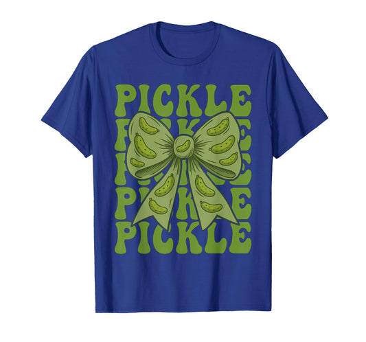 Funny Pickle Coquette Bow Retro Pickle Lover Women Girls Kid T-Shirt