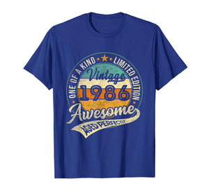 Vintage 1986 Limited Edition 40 Year Old Gifts 40th Birthday T-Shirt