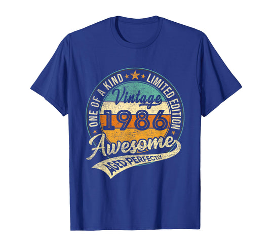 Vintage 1986 Limited Edition 40 Year Old Gifts 40th Birthday T-Shirt