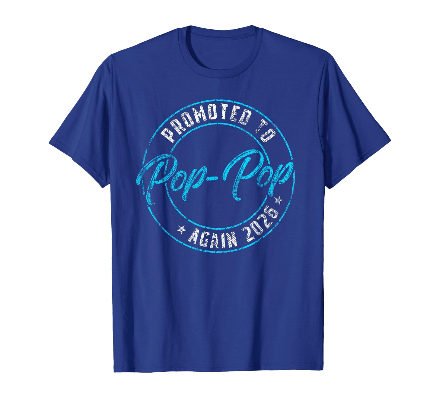 Promoted to Pop-Pop Again 2026 Grandpa Vintage Reveal T-Shirt